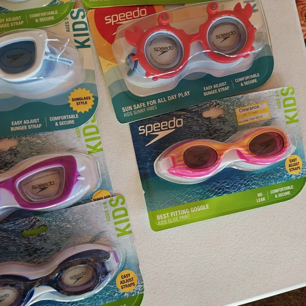 Lot of 22 Sealed Speedo Kids Goggles Sz 3-6 Favors Birthday No Duplicates‎ B3